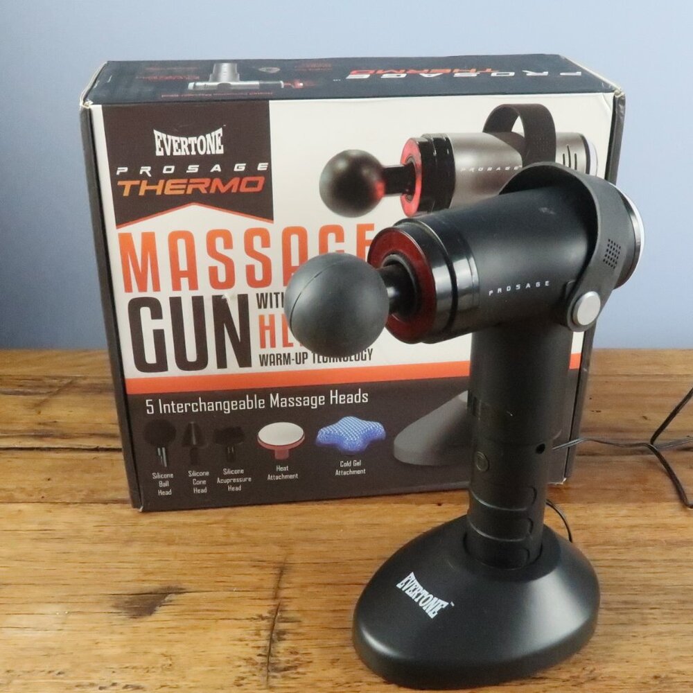 EVERTONE PROSAGE THERMO MASSAGE RECOVERY MUSCLE TENSION GUN